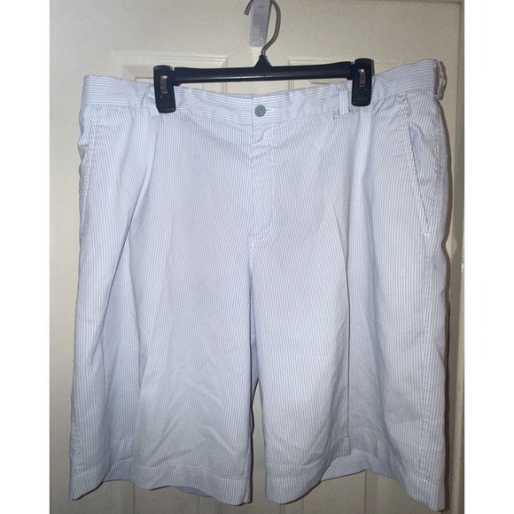 Nike Golf Shorts Mens Size 38 Stripe 11" Inseam Flat Front Zip Fly Pockets - Picture 1 of 11